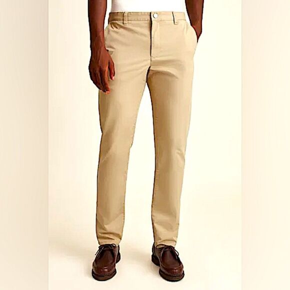 BONOBOS Skinny Stretched Washed Chino Pants in The Kahkis Size 31/30 - Picture 1 of 16